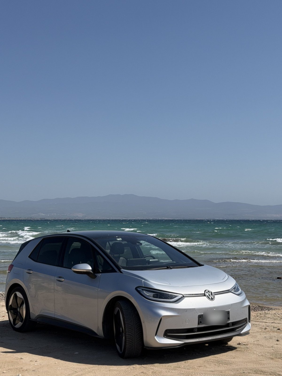 VW ID.3 am Strand